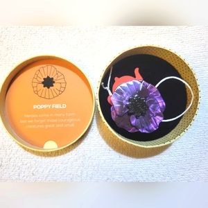 Erstwilder Poppy Field Brooch unpinned